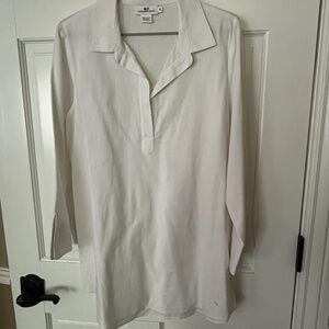 Vineyard vines white linen tunic top